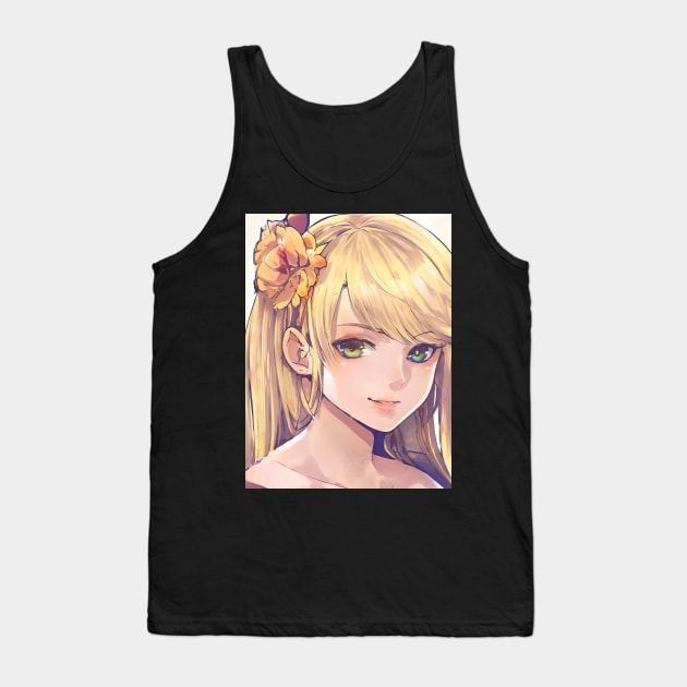 anime  girl cosplay Tank Top by animegirlnft